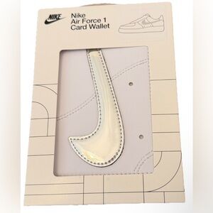 Nike Air Force 1 White Card Wallet NWT